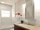 A beautifully restored bathroom in the Wattis home.